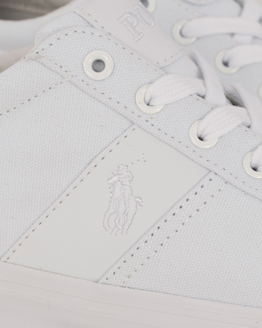 Heren | Polo Ralph Lauren Hanford Sneaker White Canvas | Polo Ralph Lauren | Hanford Sneaker White Canvas