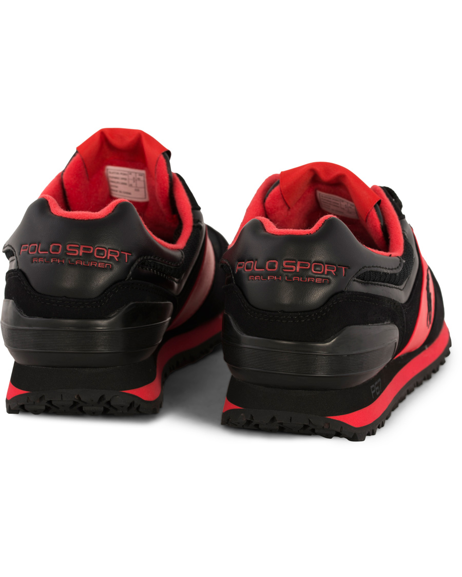 Heren | Polo Sport Ralph Lauren Slaton Pony Running Sneaker Red/Black | Polo Sport Ralph Lauren | Slaton Pony Running Sneaker Red/Black