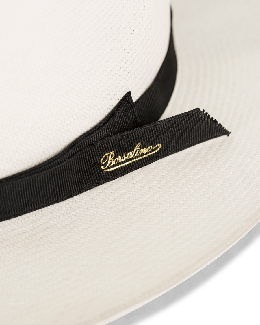 Heren | Borsalino Montechristi Rollable Panama Hat White | Borsalino | Montechristi Rollable Panama Hat White