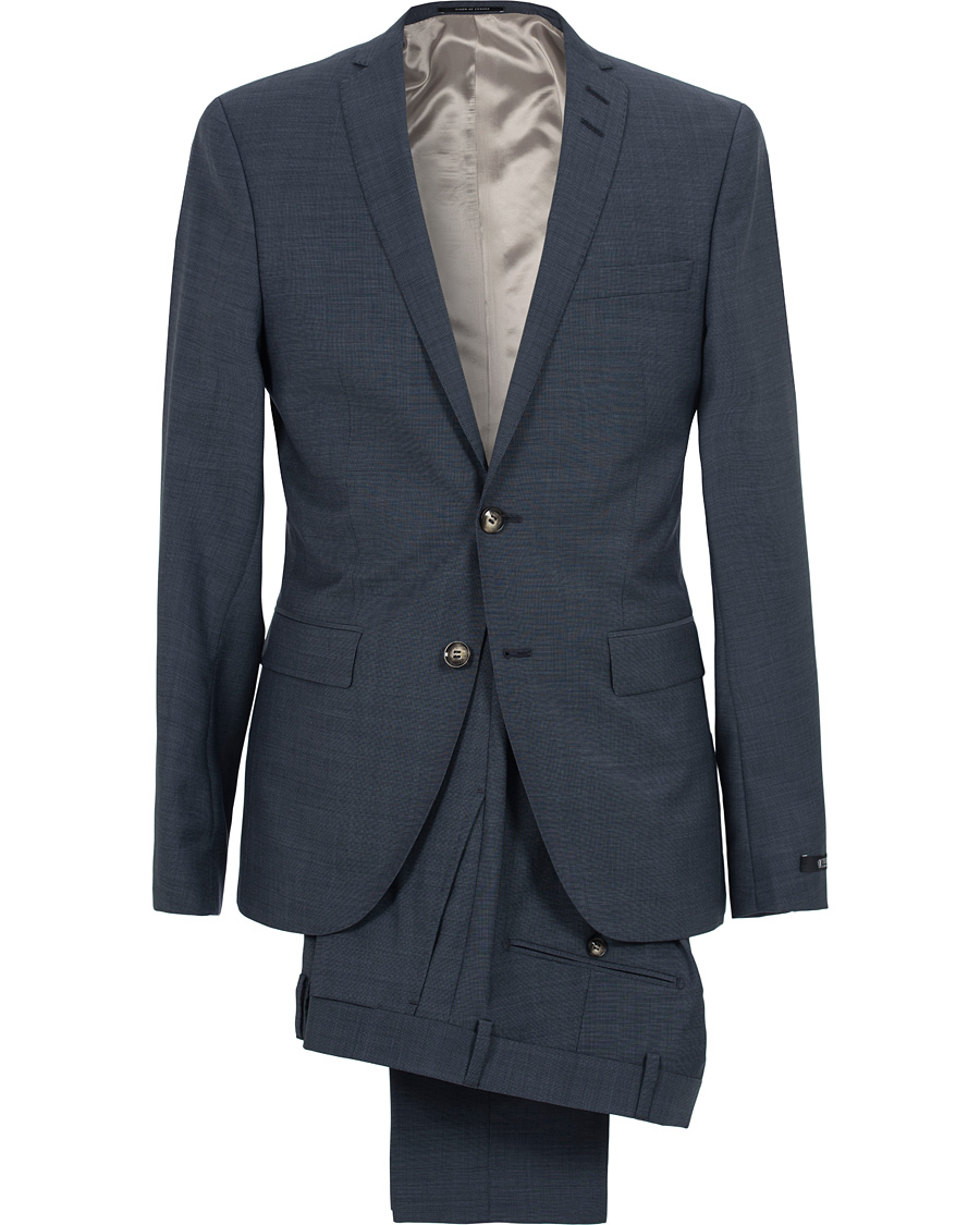 Heren | Pakken | Tiger of Sweden | Harrie Wool Suit Medium Blue