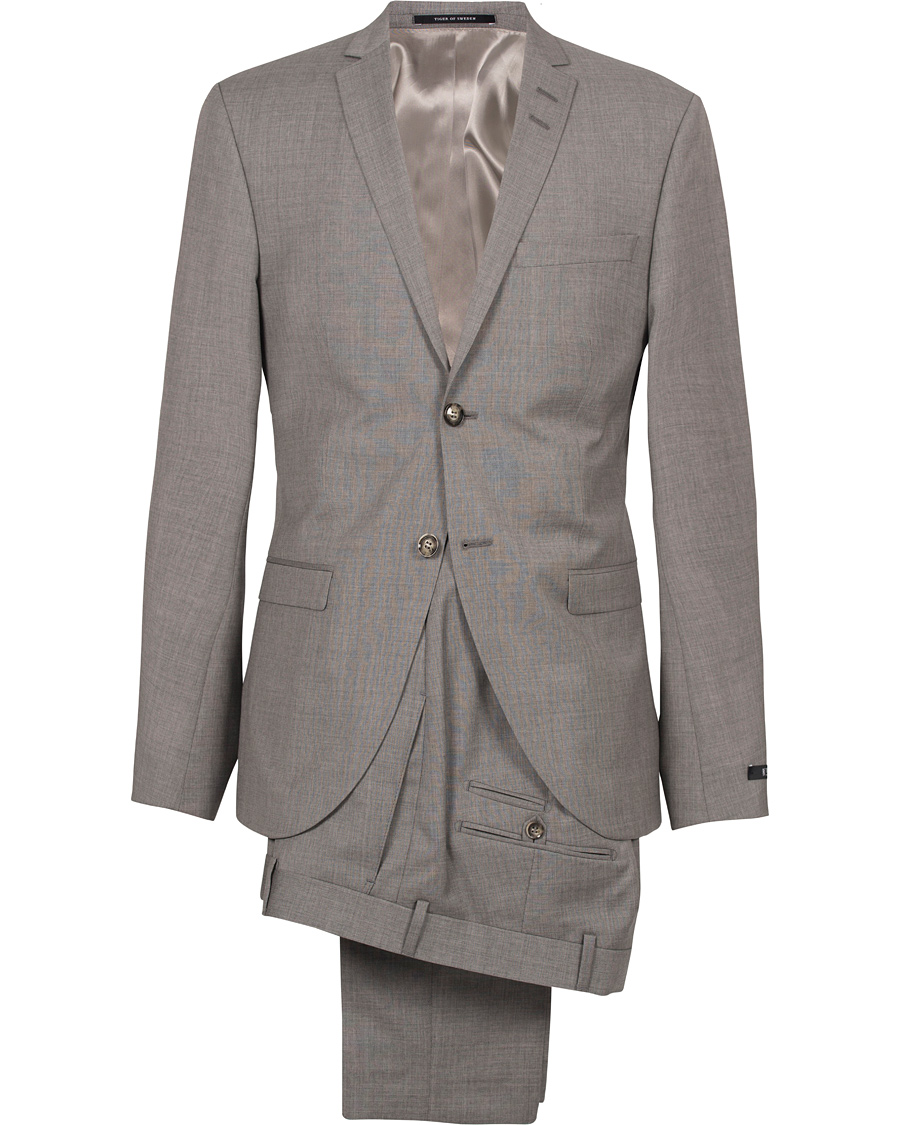 Heren | Pakken | Tiger of Sweden | Jil 100% Wool Suit Light Grey