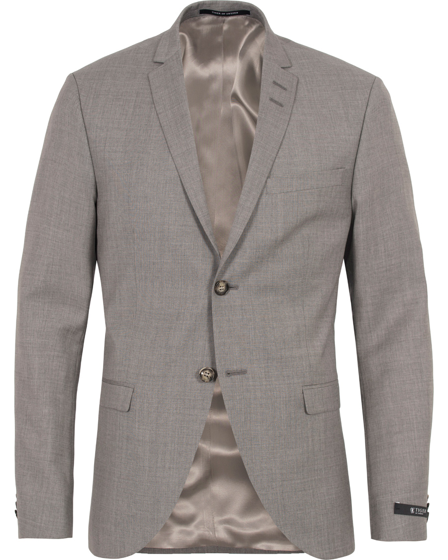 Heren | Pakken | Tiger of Sweden | Jil 100% Wool Suit Light Grey