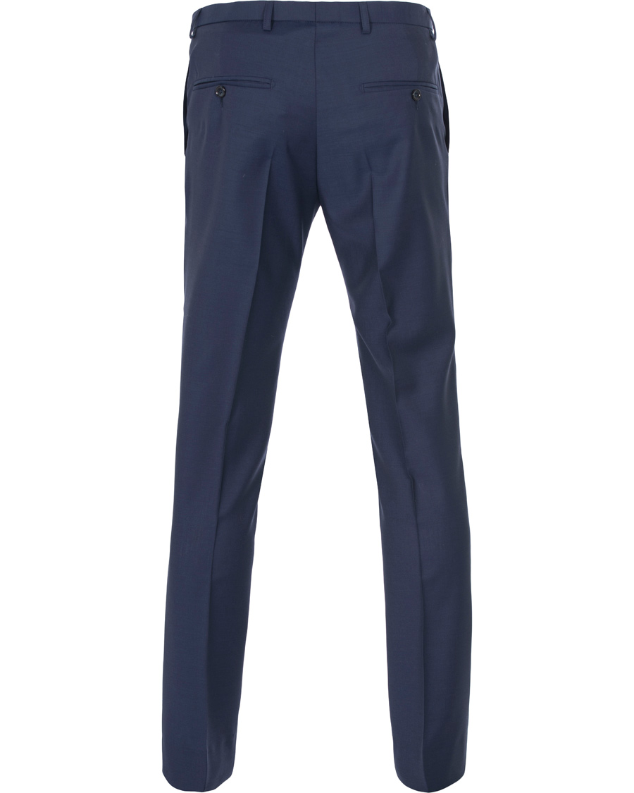 Heren | Broeken | J.Lindeberg | Paulie Dressed Wool Trousers Blueberry