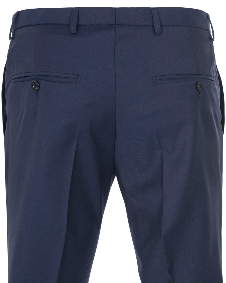 Heren | Broeken | J.Lindeberg | Paulie Dressed Wool Trousers Blueberry