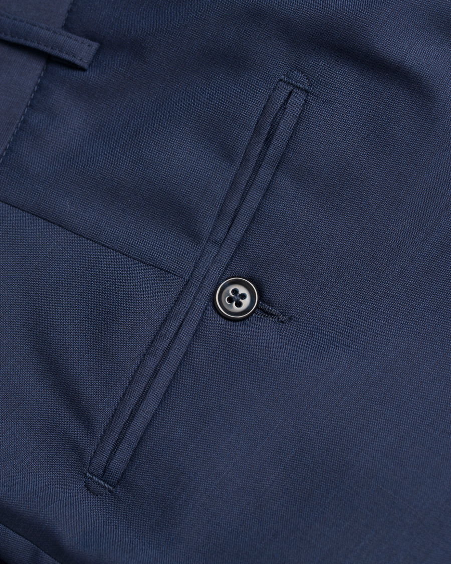 Heren | Broeken | J.Lindeberg | Paulie Dressed Wool Trousers Blueberry