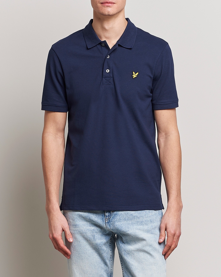 Heren |  | Lyle & Scott | Plain Pique Polo Dark Navy