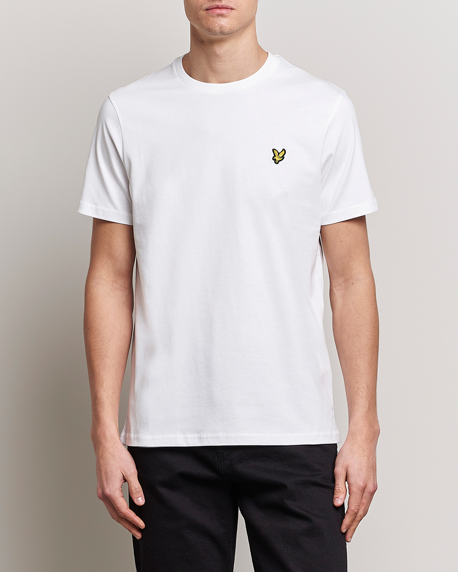 Men | Lyle & Scott | Lyle & Scott | Crew Neck Organic Cotton T-Shirt White