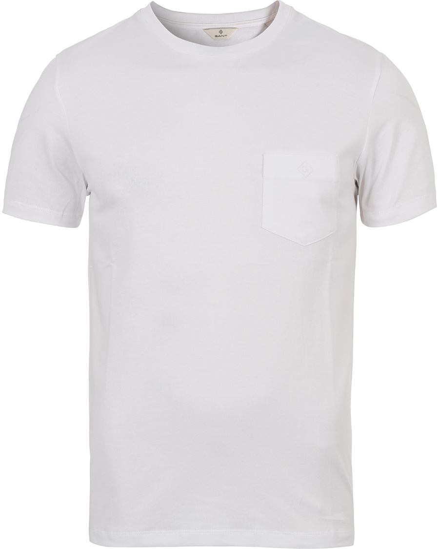 Heren | T-shirts | GANT Diamond G | Pocket Tee White