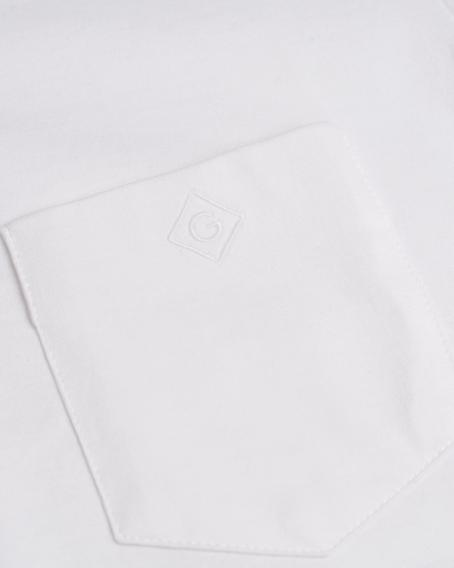 Heren | T-shirts | GANT Diamond G | Pocket Tee White