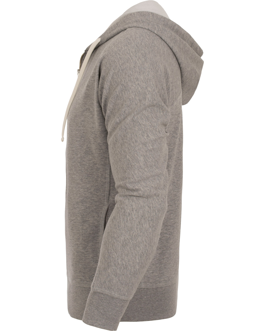 Heren | Truien | GANT Diamond G | Full Zip Hoodie Light Grey Melange