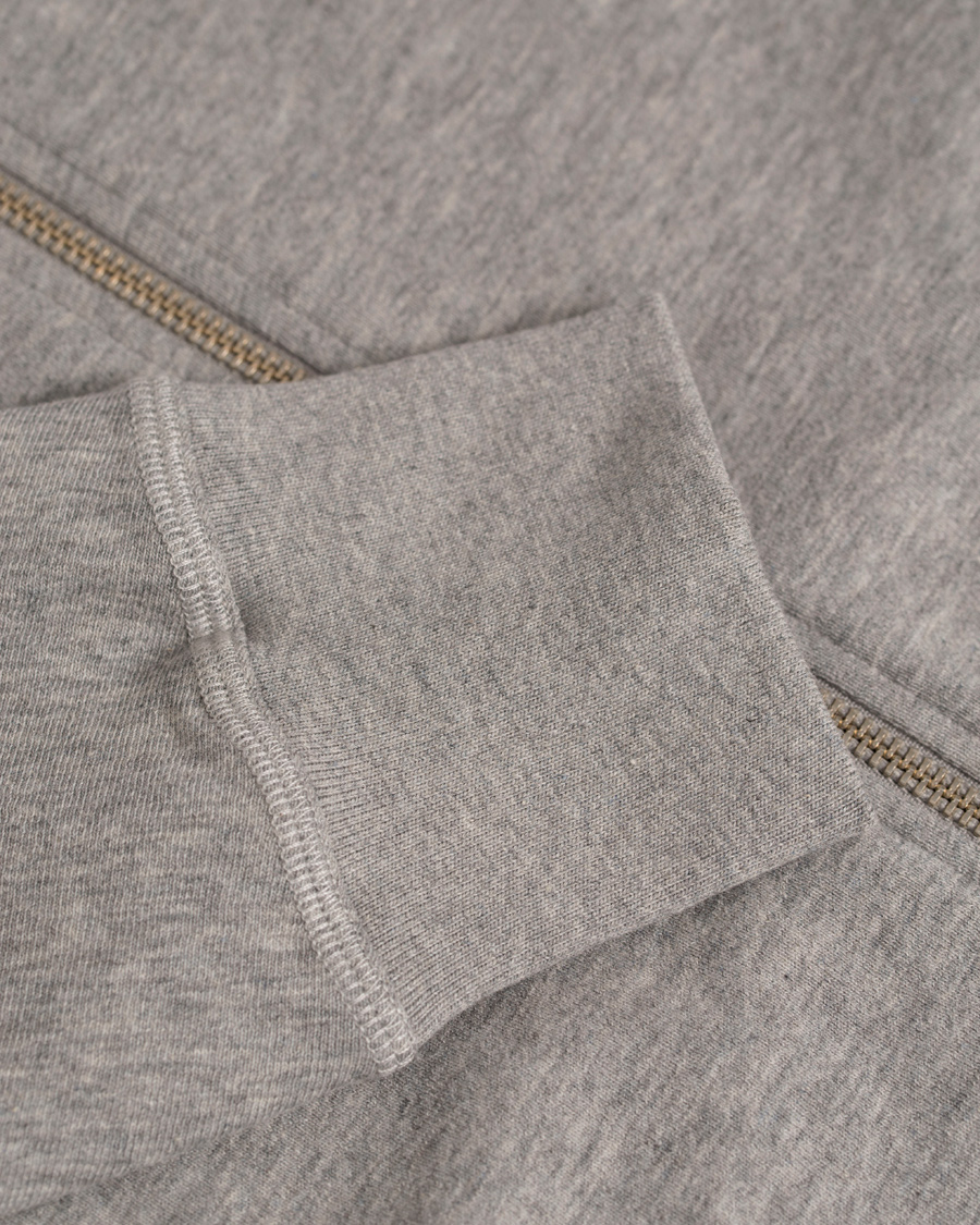 Heren | Truien | GANT Diamond G | Full Zip Hoodie Light Grey Melange