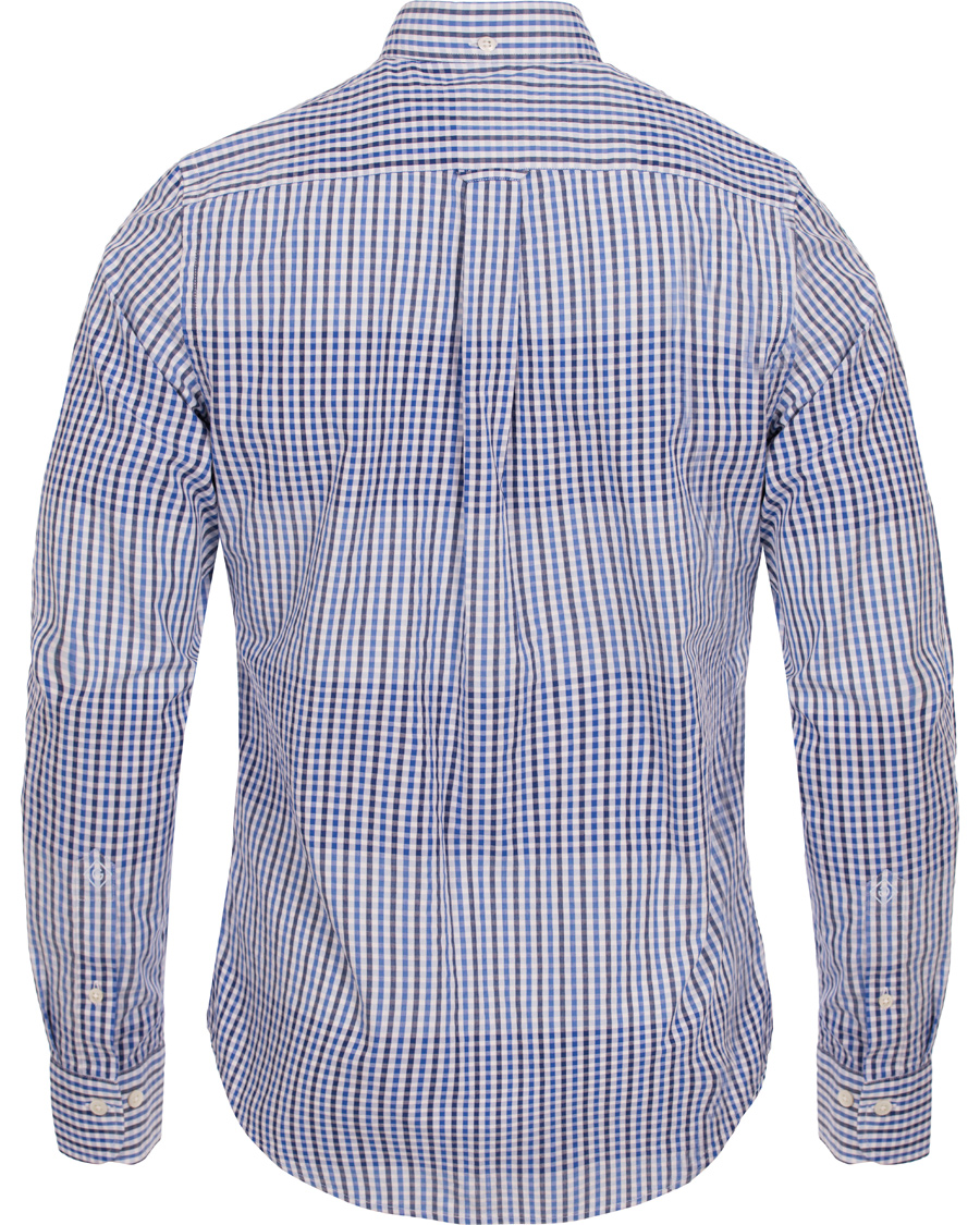 Heren | Overhemden | GANT Diamond G | Check Block Fitted Body Shirt Yale Blue