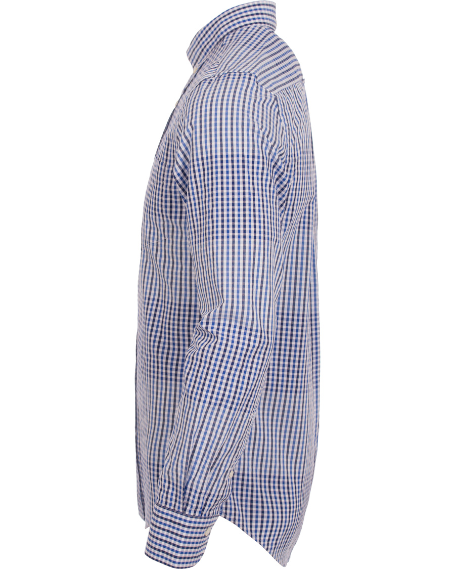 Heren | Overhemden | GANT Diamond G | Check Block Fitted Body Shirt Yale Blue