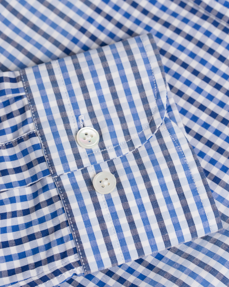 Heren | Overhemden | GANT Diamond G | Check Block Fitted Body Shirt Yale Blue