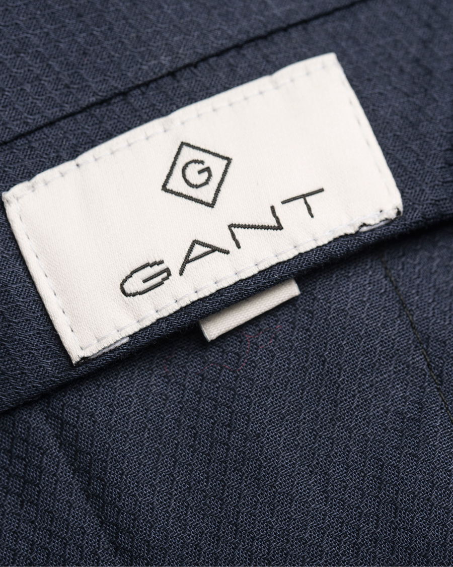 Heren | Broeken | GANT Diamond G | Tailored Slim Travel Pant Ink