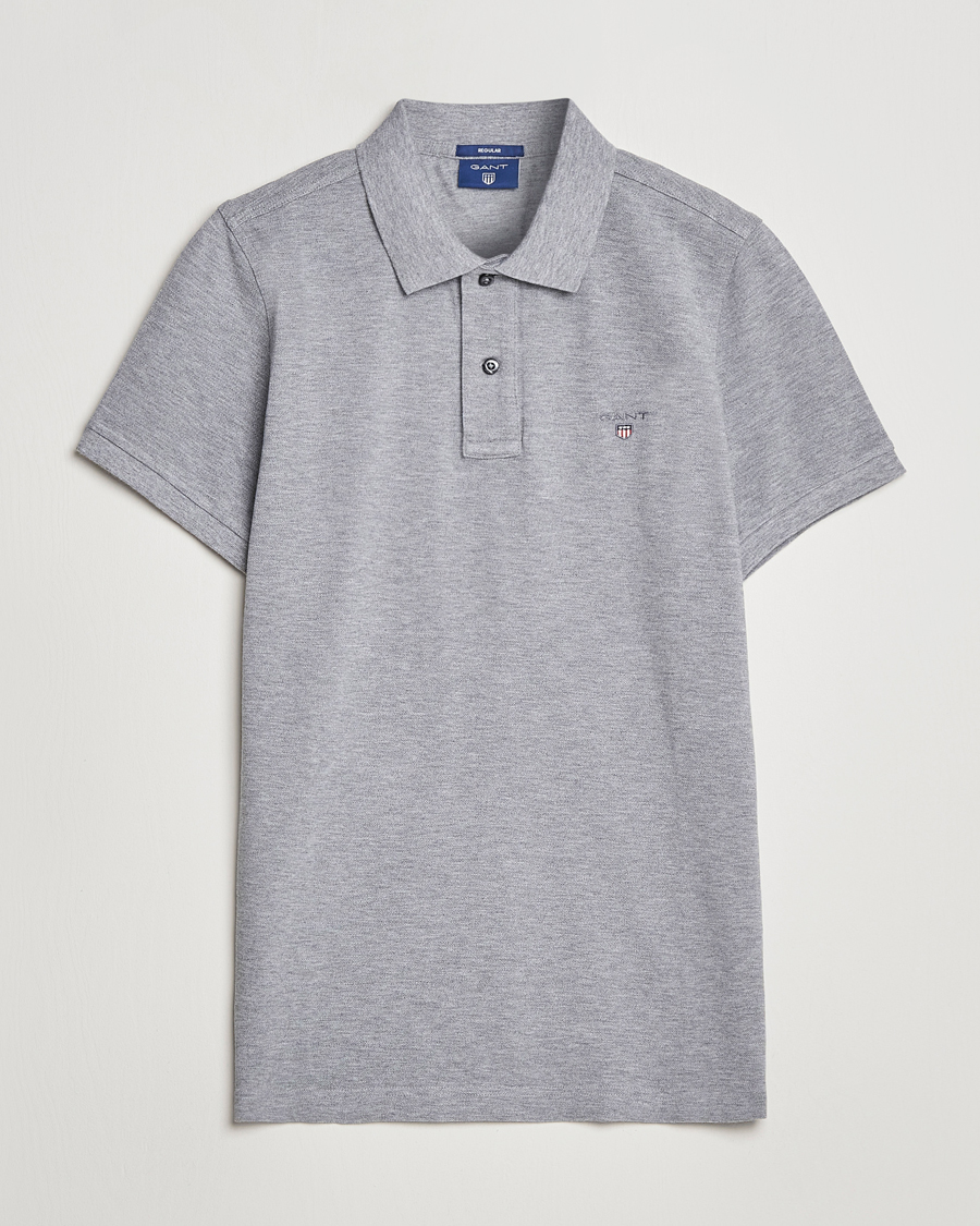 Heren | Polo's | GANT | The Original Polo Grey Melange