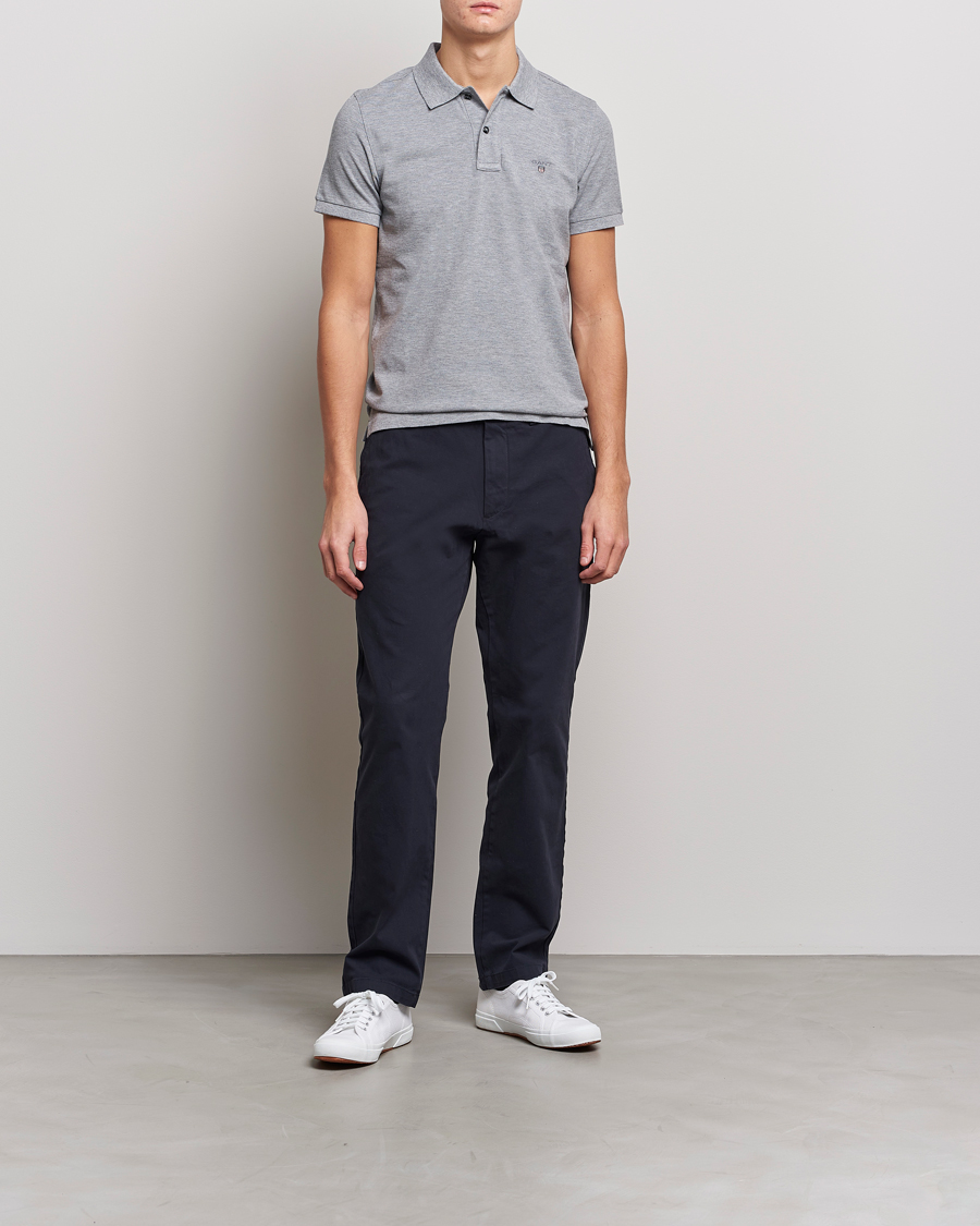 Heren | Polo's | GANT | The Original Polo Grey Melange