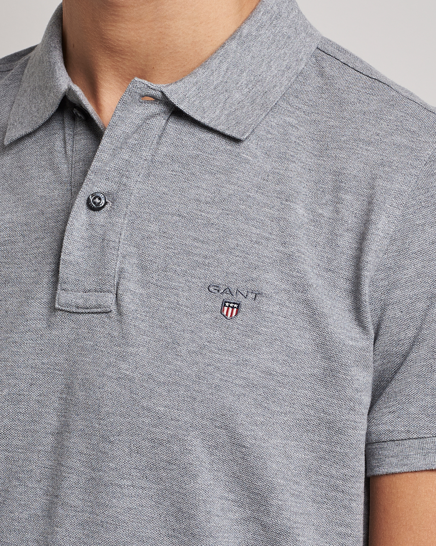 Heren | Polo's | GANT | The Original Polo Grey Melange