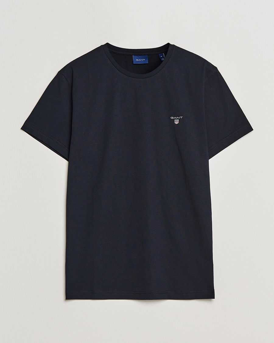 Heren | T-shirts | GANT | The Original Solid Tee Black