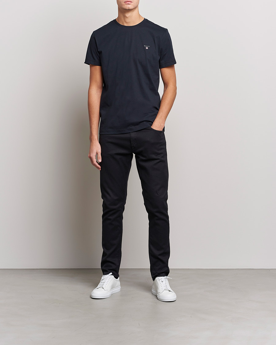 Heren | T-shirts | GANT | The Original Solid Tee Black
