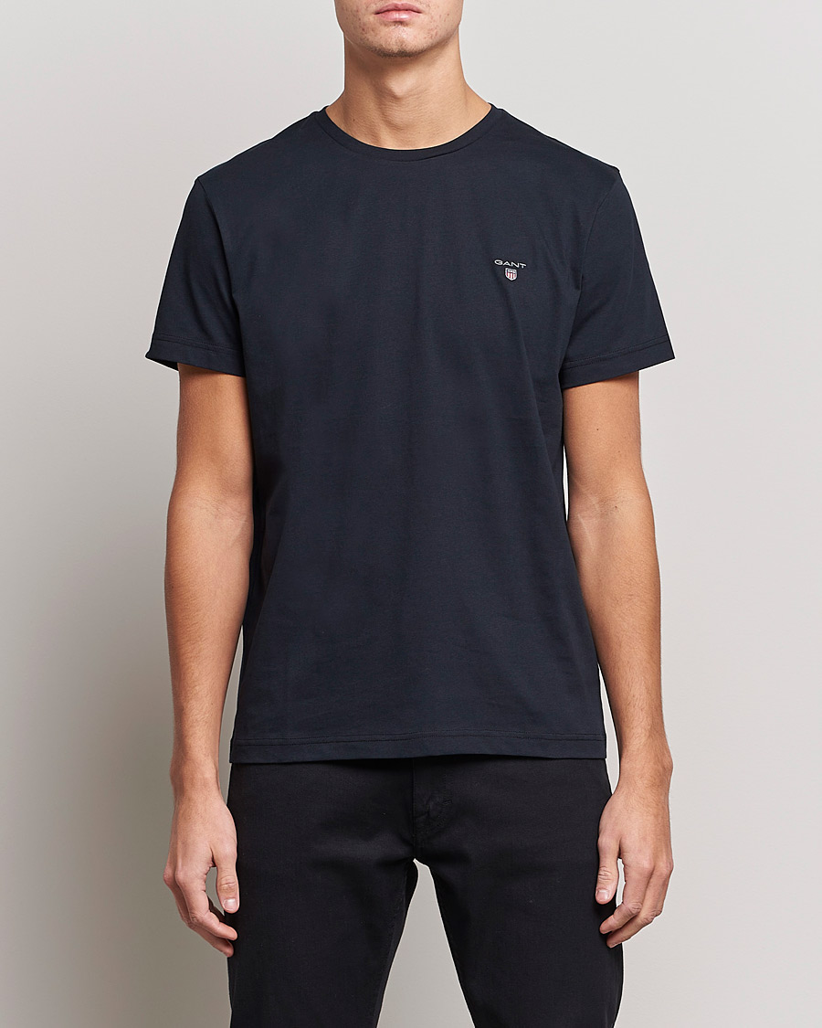 Heren | T-shirts | GANT | The Original Solid Tee Black