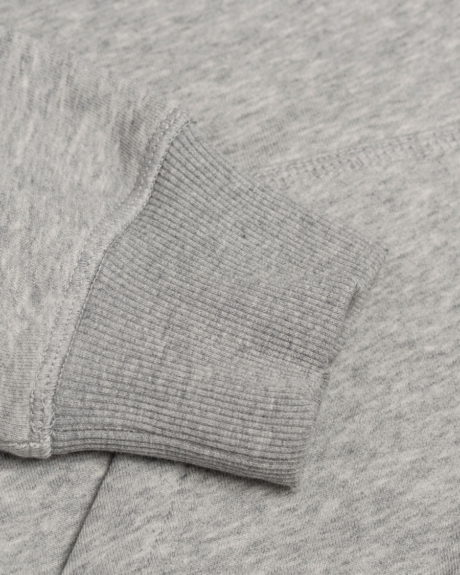 Heren | Truien | GANT | Full Zip Hoodie Light Grey Melange