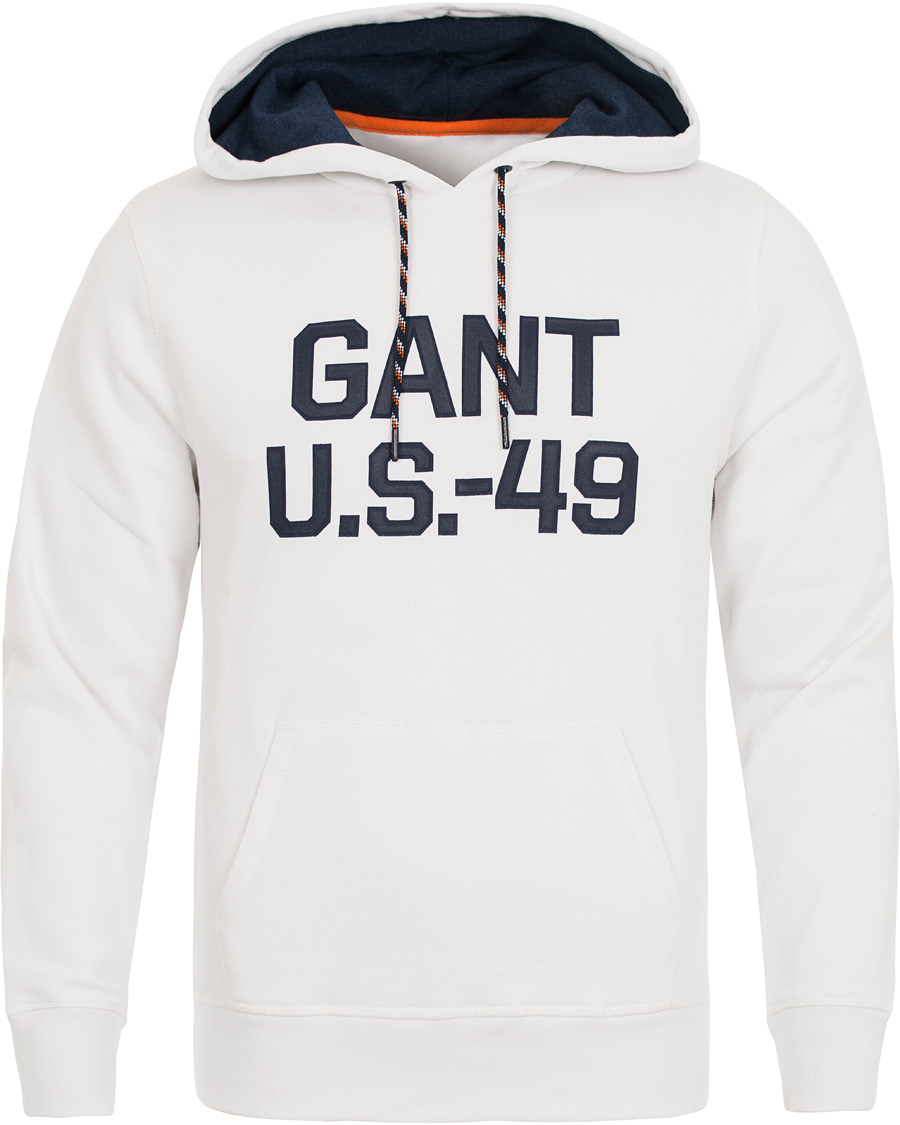 Heren | Truien | GANT | U.S - 49 Hoodie White