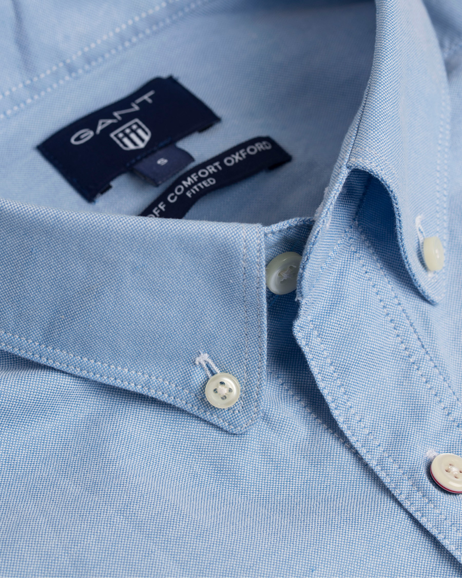 Heren | Overhemden | GANT | Stretch Oxford Fitted Body Shirt Sky Blue
