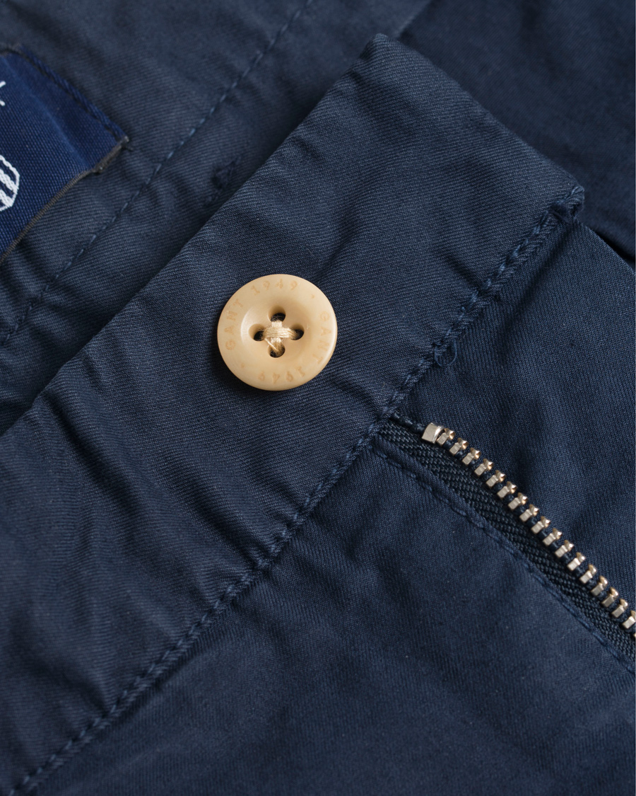 Heren | Korte broek | GANT | Summer Chino Shorts Evening Blue