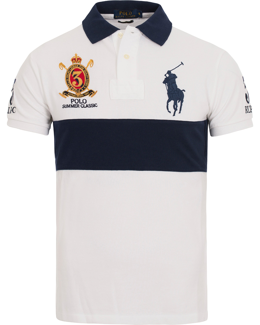 Heren | Polo's | Polo Ralph Lauren | Blackwatch Block Stripe Polo White