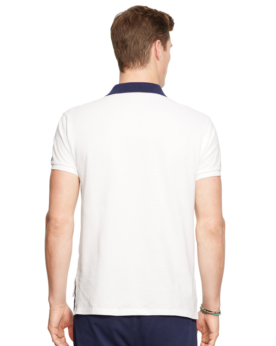 Heren | Polo's | Polo Ralph Lauren | Blackwatch Block Stripe Polo White