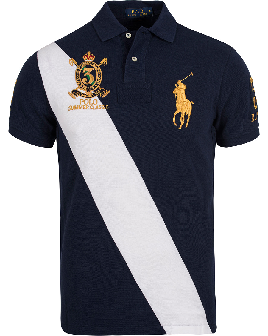 Heren | Polo's | Polo Ralph Lauren | Blackwatch Diagonal Stripe Polo French Navy