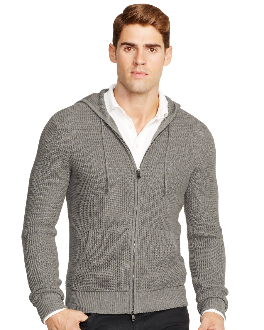 Heren | Truien | Polo Ralph Lauren | Cotton/Cashmere Stone Washed Hoodie Medium Grey