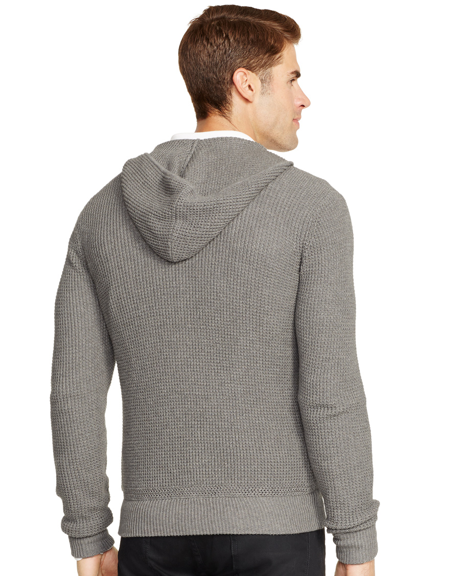 Heren | Truien | Polo Ralph Lauren | Cotton/Cashmere Stone Washed Hoodie Medium Grey