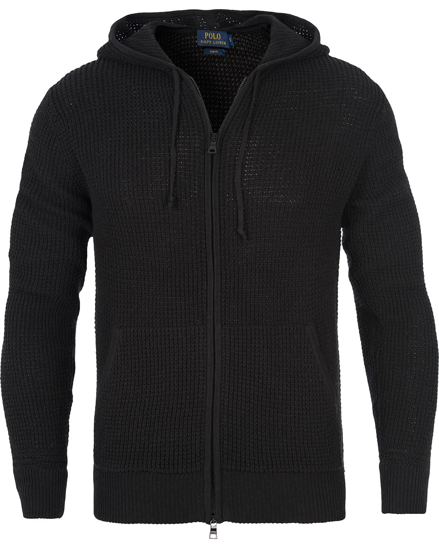 Heren | Truien | Polo Ralph Lauren | Cotton/Cashmere Stone Washed Hoodie Polo Black