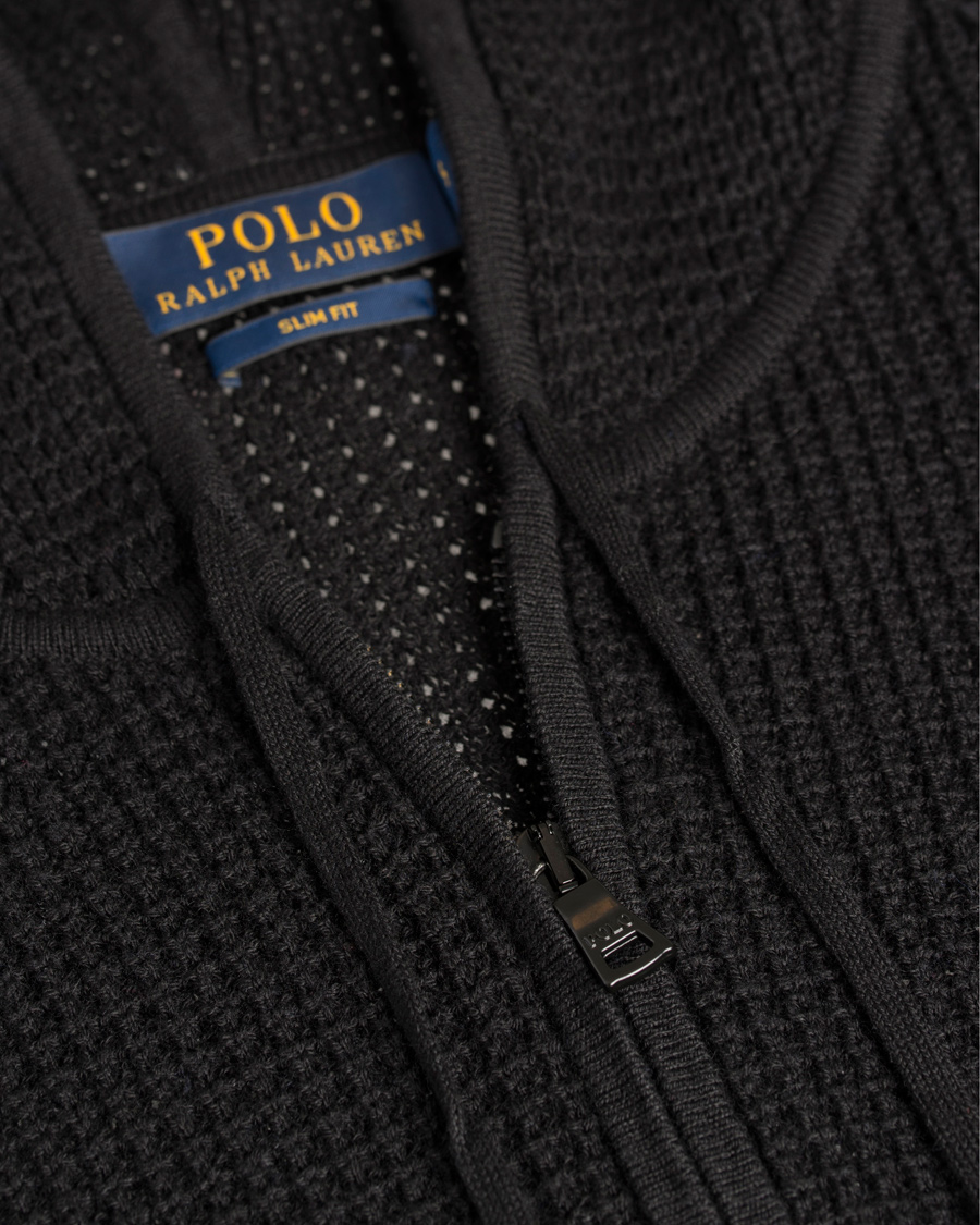 Heren | Truien | Polo Ralph Lauren | Cotton/Cashmere Stone Washed Hoodie Polo Black