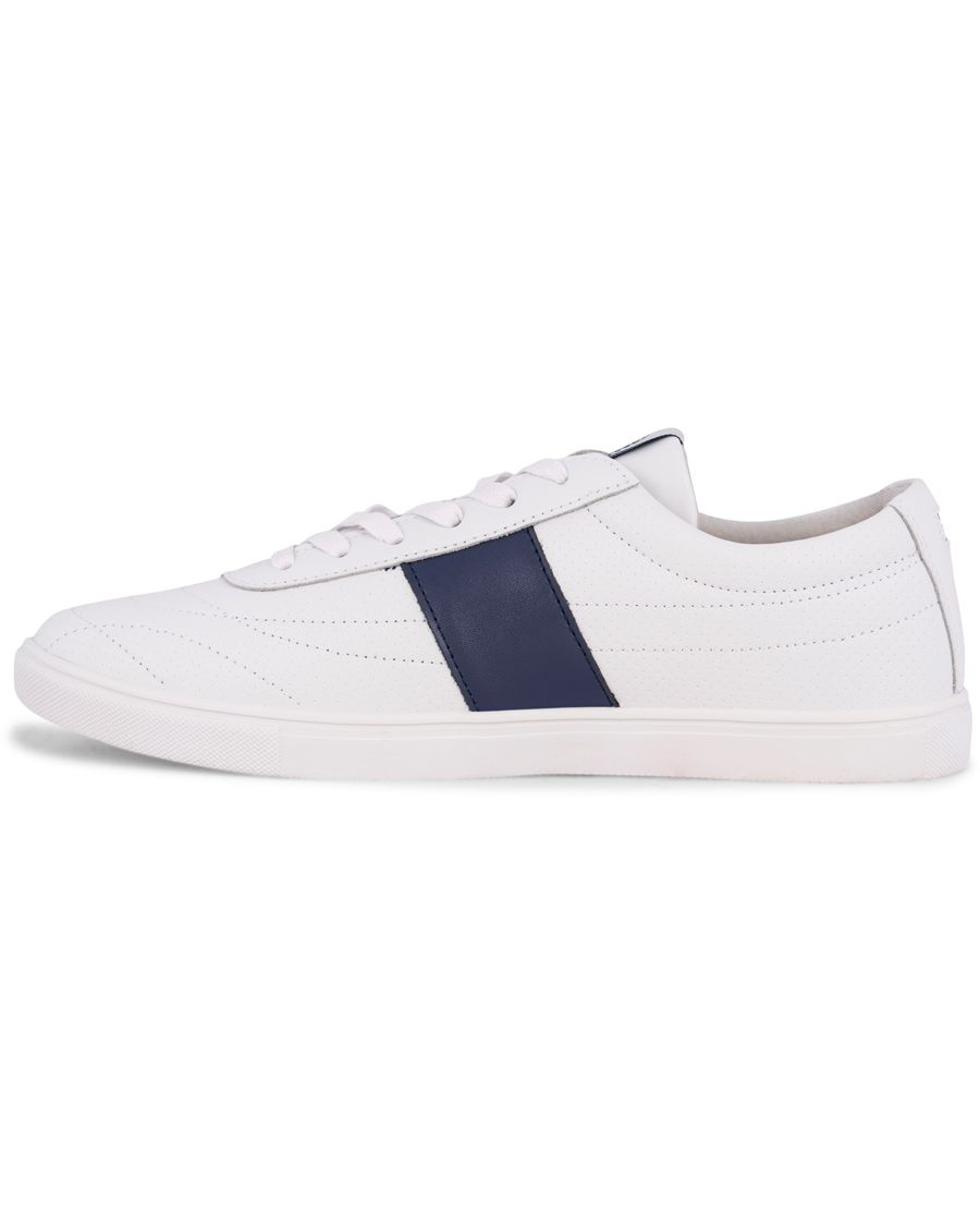 Heren | Henri Lloyd Wimbledon Trainer Sneaker White/Navy | Henri-Lloyd | Henri Lloyd Wimbledon Trainer Sneaker White/Navy