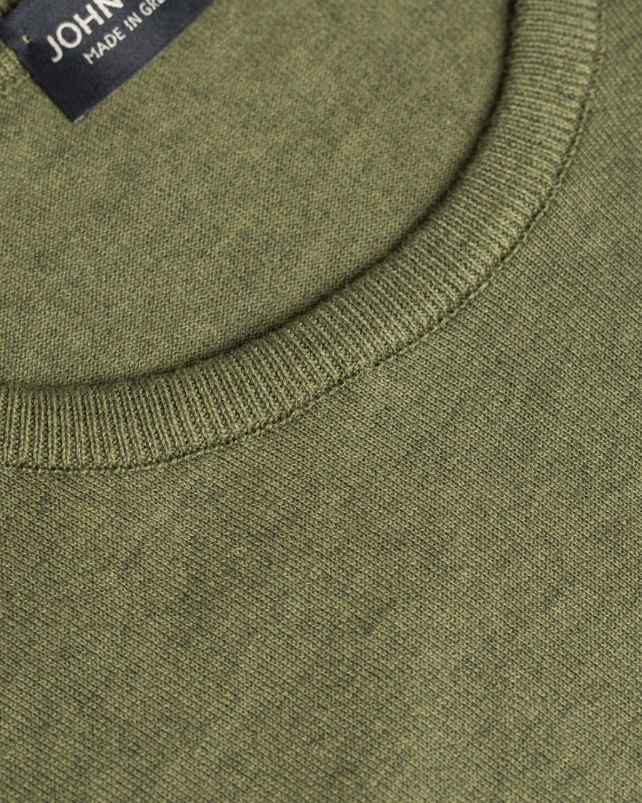 Heren | Truien | John Smedley | Luke Slim Fit Sea Island Cotton Pullover Tyrolean Green