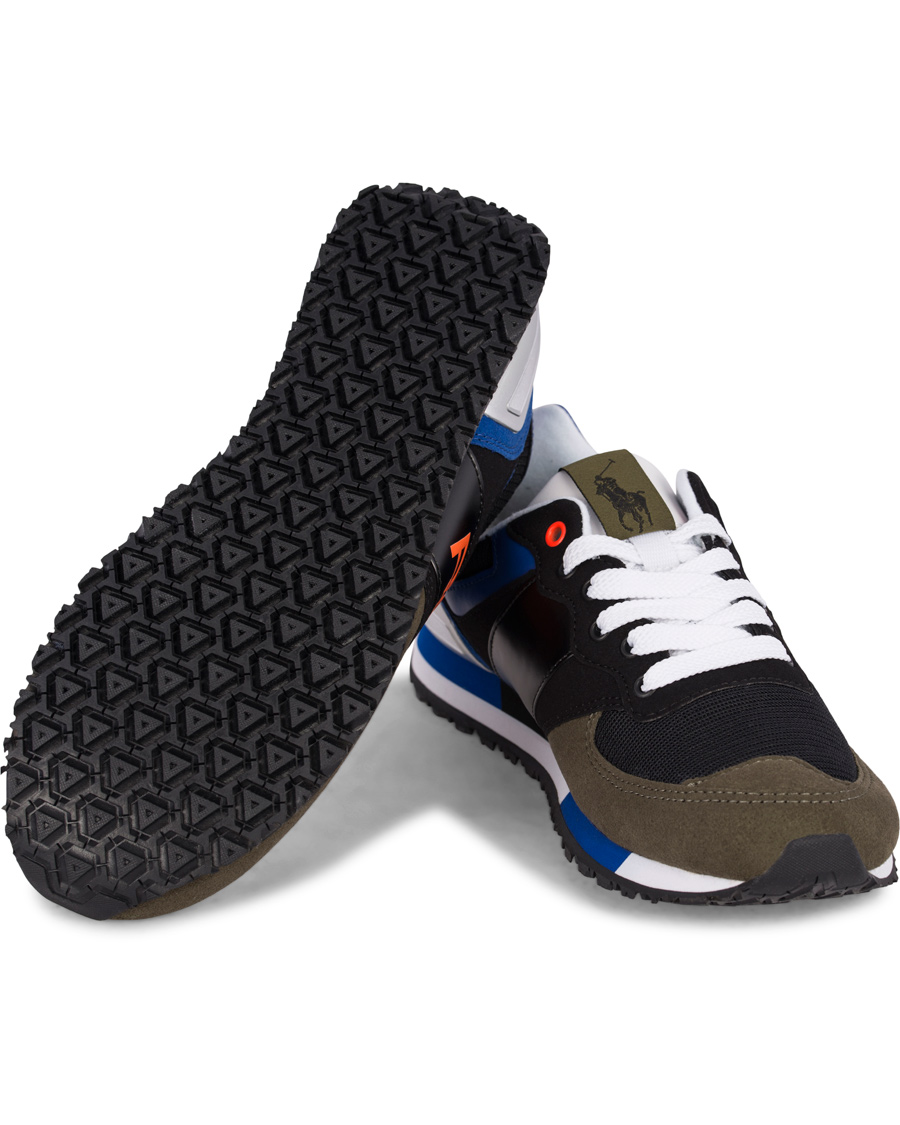 Heren | Polo Sport Ralph Lauren Slaton RL Running Sneaker Black/Orange | Polo Sport Ralph Lauren | Slaton RL Running Sneaker Black/Orange