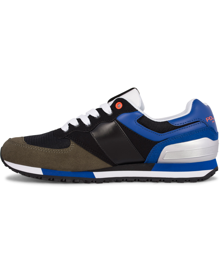 Heren | Polo Sport Ralph Lauren Slaton RL Running Sneaker Black/Orange | Polo Sport Ralph Lauren | Slaton RL Running Sneaker Black/Orange