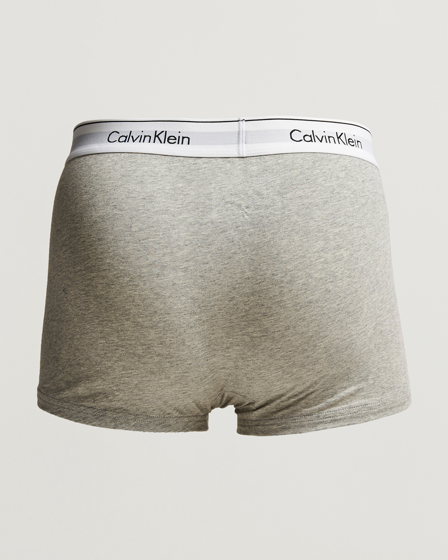 Heren | Sale -30% | Calvin Klein | Modern Cotton Stretch Trunk Heather Grey/Black