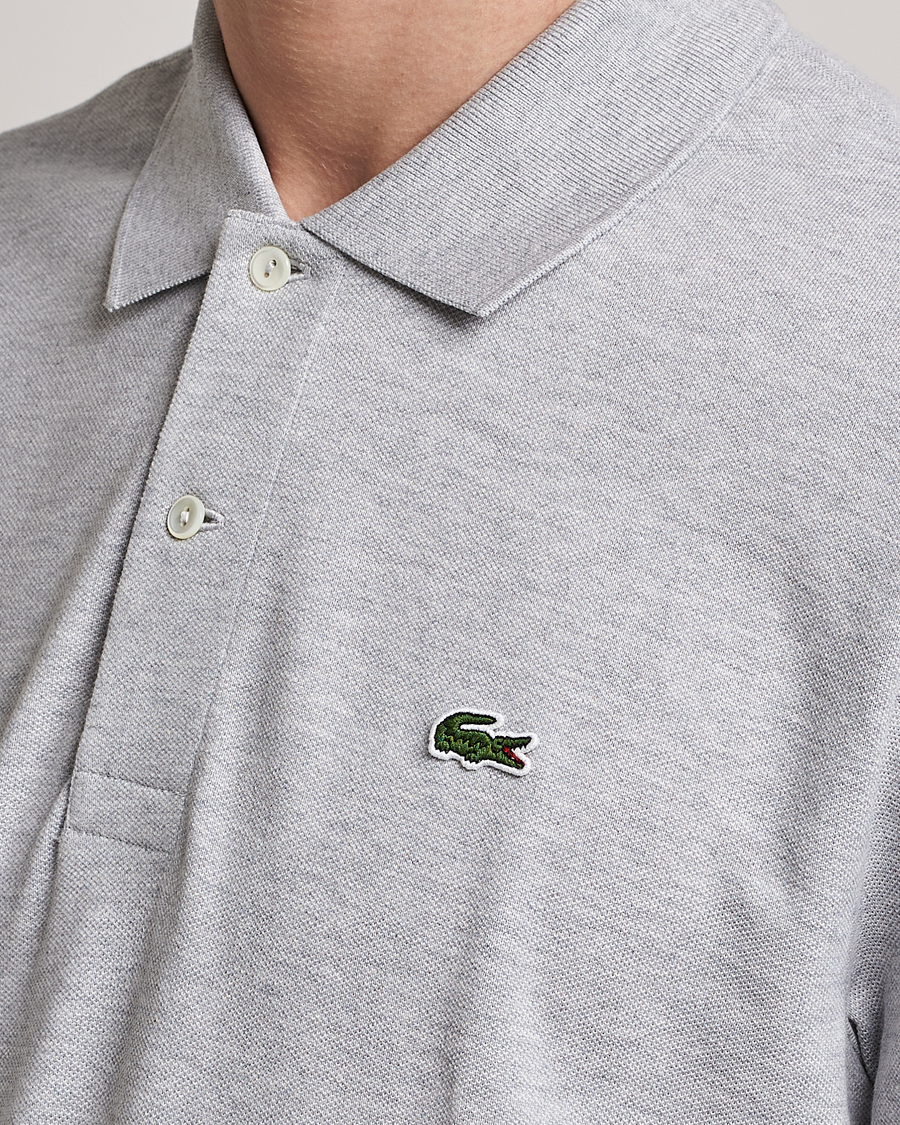 Heren | Polo's | Lacoste | Original Long Sleeve Polo Piké Silver Chine