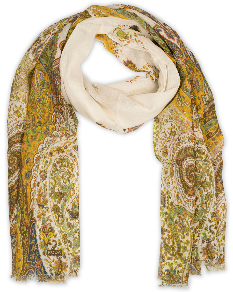 Heren | Roda Paisley Scarf Light Green | Roda | Paisley Scarf Light Green