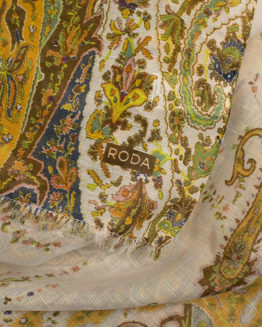 Heren | Roda Paisley Scarf Light Green | Roda | Paisley Scarf Light Green