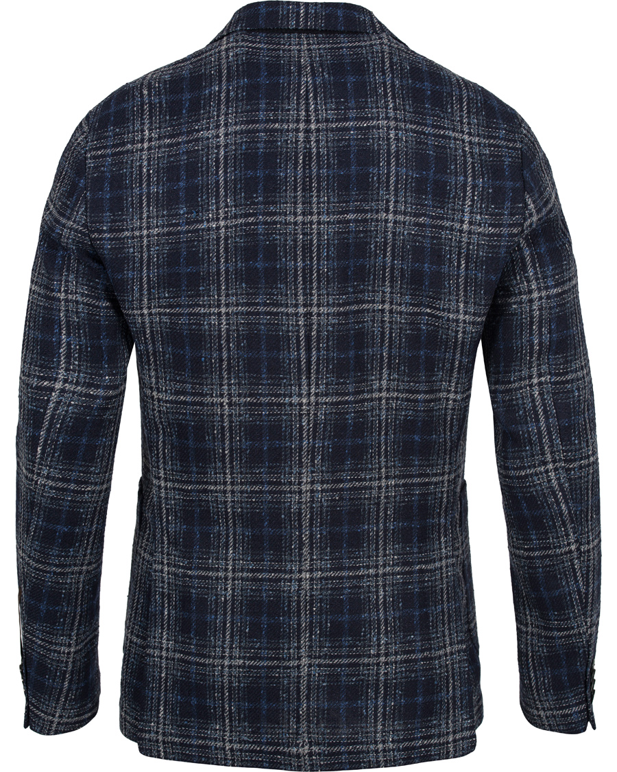 Heren | Blazers | Oscar Jacobson | Einar Big Check Patch Pocket Blazer Blue