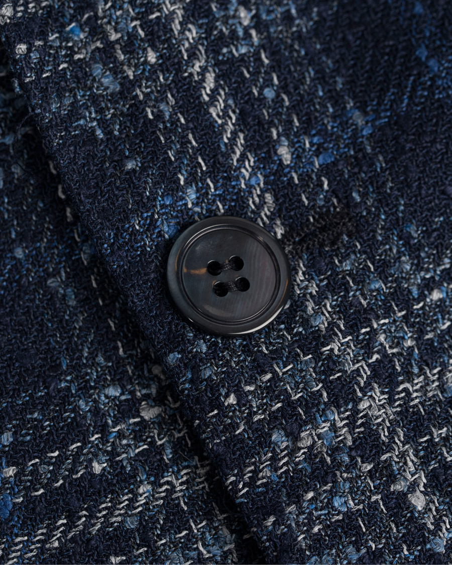 Heren | Blazers | Oscar Jacobson | Einar Big Check Patch Pocket Blazer Blue