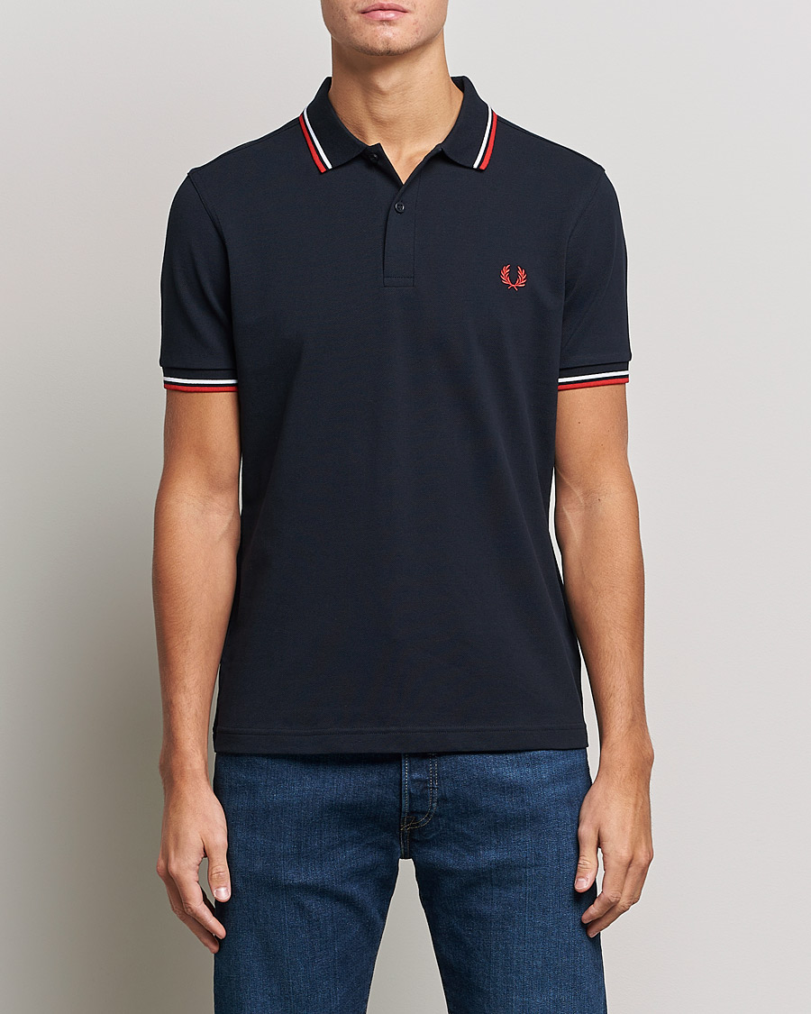 Heren | Kleding | Fred Perry | Twin Tipped Polo Shirt Navy