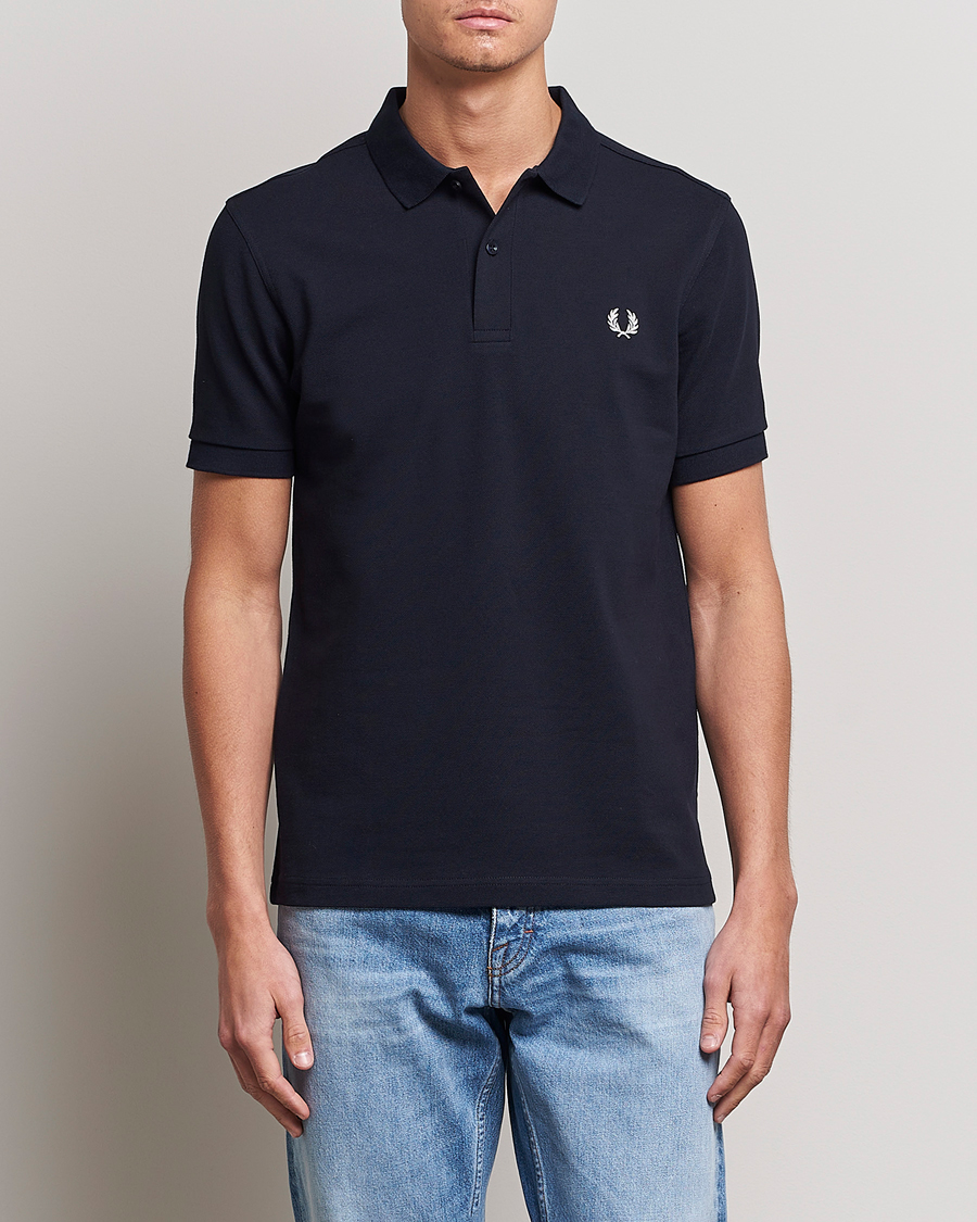 Heren | Poloshirts met korte mouwen | Fred Perry | Plain Polo Navy