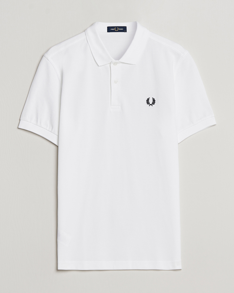 Heren | Polo's | Fred Perry | Plain Polo White