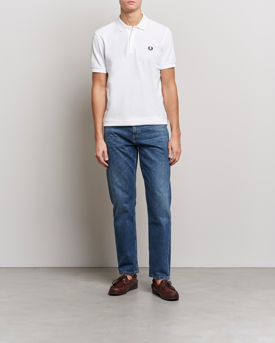 Heren | Polo's | Fred Perry | Plain Polo White